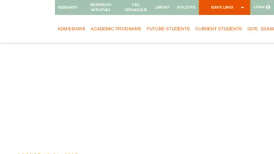 Screenshot preview of cbu.ca