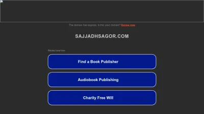 Screenshot preview of sajjadhsagor.com