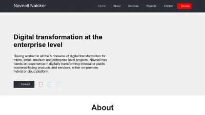 Screenshot preview of navz.me
