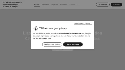 Screenshot preview of trainsweateat.com