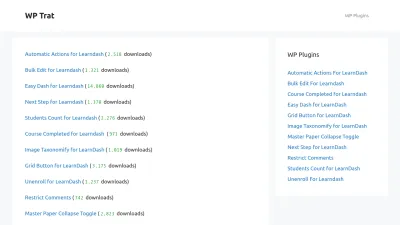 Screenshot preview of wptrat.com