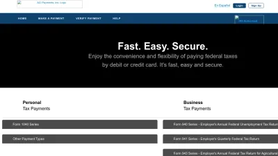 Screenshot preview of fed.acipayonline.com