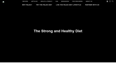 Screenshot preview of thepaleodiet.com