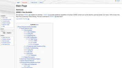 Screenshot preview of wiki.atomicorp.com
