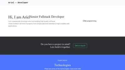 Screenshot preview of leira.dev