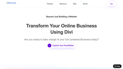 Screenshot preview of divimode.com