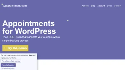 Screenshot preview of wappointment.com