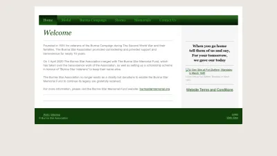 Screenshot preview of burmastar.org.uk