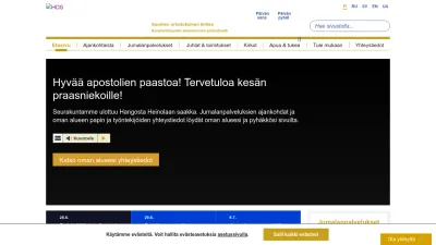 Screenshot preview of hos.fi