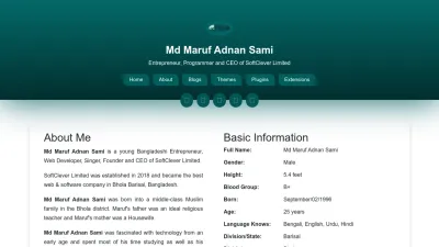 Screenshot preview of mdmarufadnansami.com