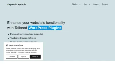 Screenshot preview of wptools.io