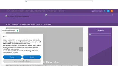 Screenshot preview of churchnewspaper.com
