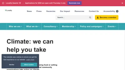 Screenshot preview of locality.org.uk
