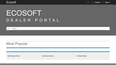 Screenshot preview of ecosoft.microsoftcrmportals.com