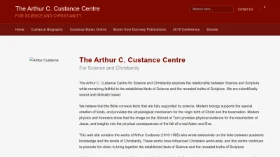 Screenshot preview of custance.org