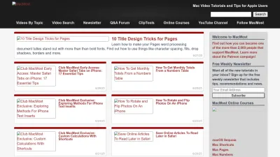 Screenshot preview of macmost.com