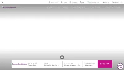 Screenshot preview of coasthotels.com
