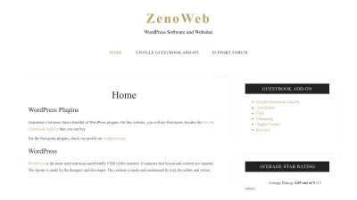 Screenshot preview of zenoweb.nl