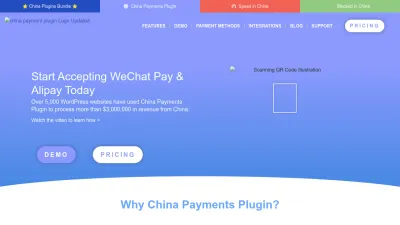 Screenshot preview of chinapaymentsplugin.com