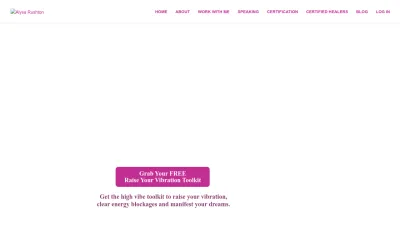 Screenshot preview of alysarushton.com