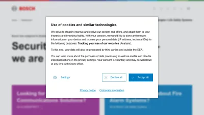 Screenshot preview of boschsecurity.com