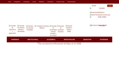 Screenshot preview of unse.edu.ar
