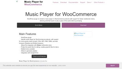 Screenshot preview of wcmp.dwbooster.com