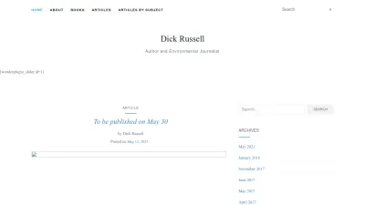Screenshot preview of dickrussell.org