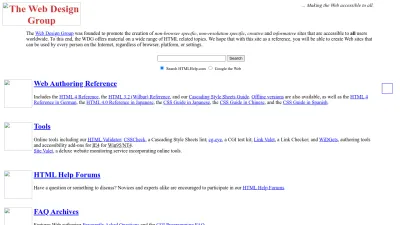 Screenshot preview of htmlhelp.org