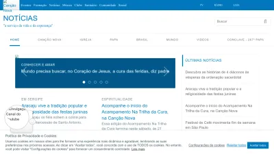 Screenshot preview of noticias.cancaonova.com