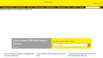 Screenshot preview of loves.com