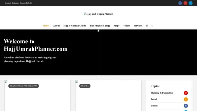 Screenshot preview of hajjumrahplanner.com