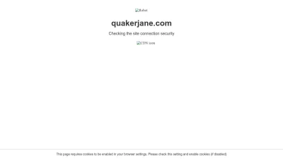 Screenshot preview of quakerjane.com