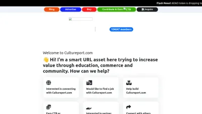 Screenshot preview of cultureport.com