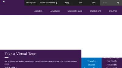 Screenshot preview of shc.edu