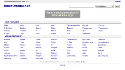 Screenshot preview of bibliaortodoxa.ro