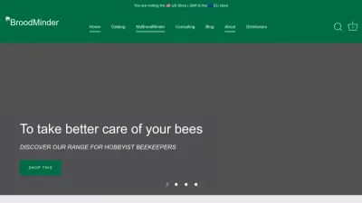 Screenshot preview of broodminder.com