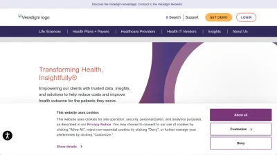 Screenshot of Veradigm.com