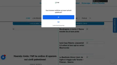 Screenshot preview of quotidianodelsud.it