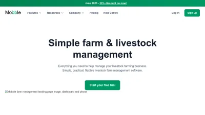 Screenshot preview of mobble.io