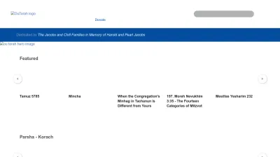 Screenshot preview of outorah.org