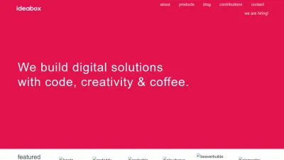 Screenshot preview of ideabox.io
