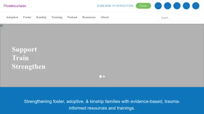 Screenshot preview of creatingafamily.org