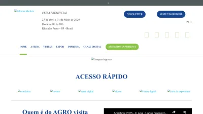 Screenshot preview of agrishow.com.br