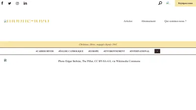 Screenshot preview of temoignagechretien.fr