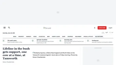 Screenshot preview of theland.com.au