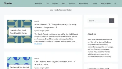 Screenshot preview of sksdev.com