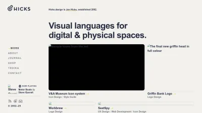 Screenshot preview of hicks.design