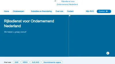 Screenshot preview of rvo.nl