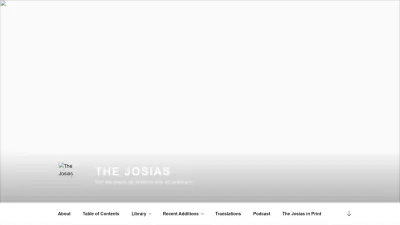 Screenshot preview of thejosias.com